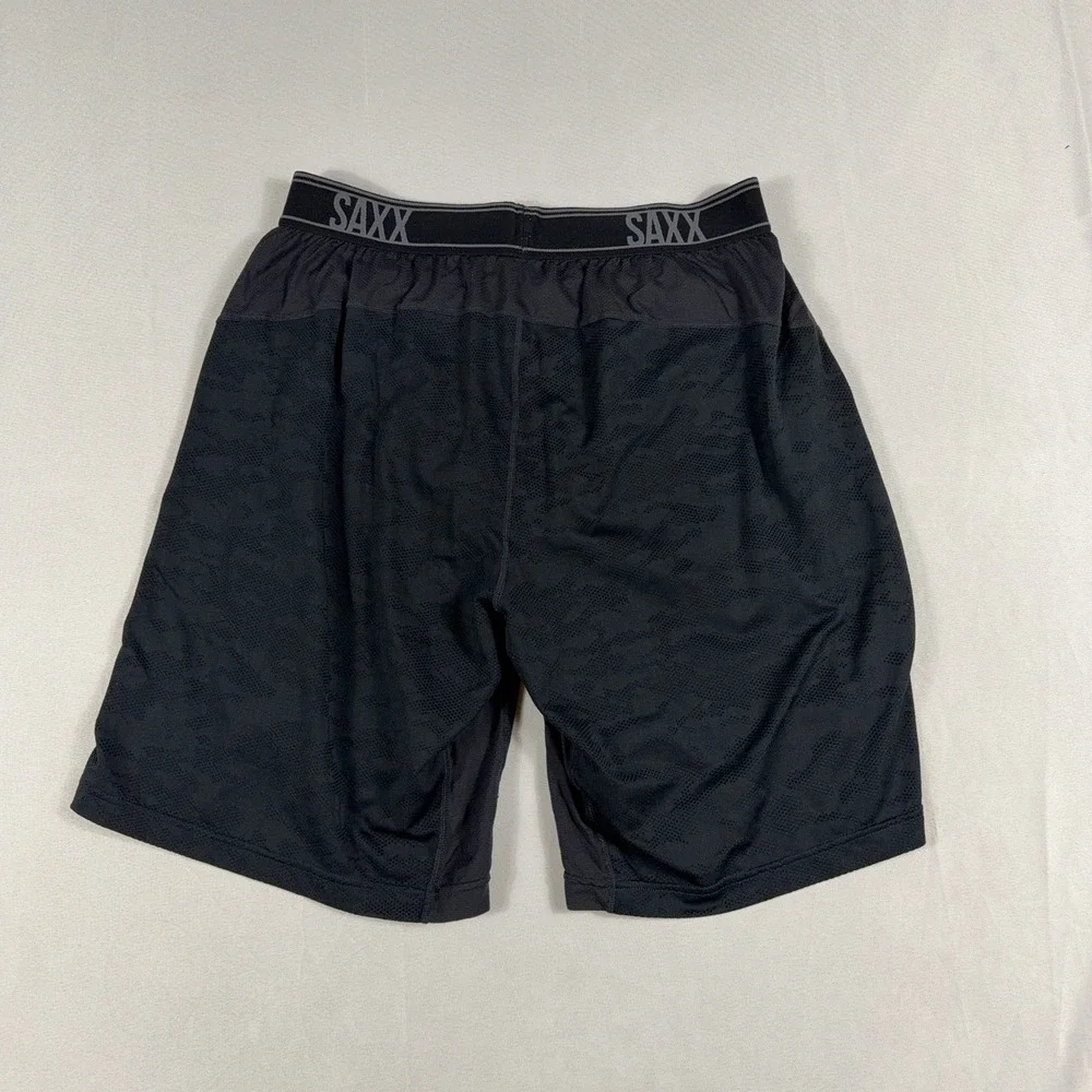 SAXX Kinetic Train Athletic‎ Shorts Camo Mesh Performance Medium Black 8